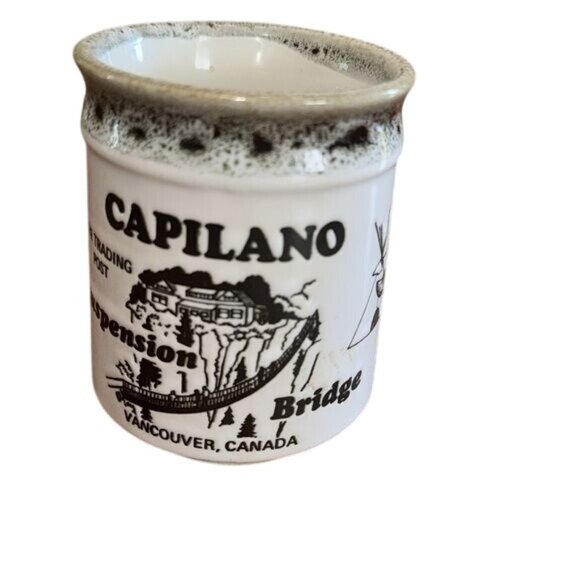 Vintage Capilano Suspension Bridge Souvenir Miniature Mug - Picture 1 of 6